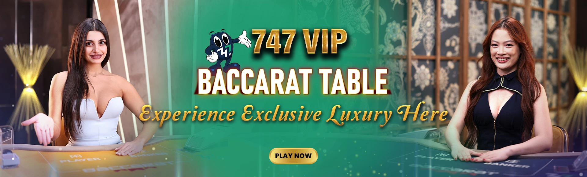 747 Walang Komisyon na Baccarat promotional banner - 747 Live casino