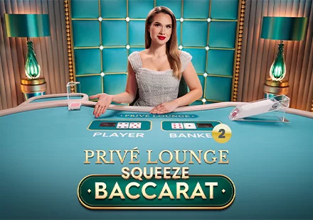 Privé Lounge Baccarat Squeeze 2 - Pragmatic Play Live casino game on 747 Live