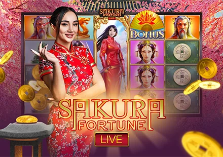 Sakura Fortune Live Slot - Playtech Live casino game on 747 Live